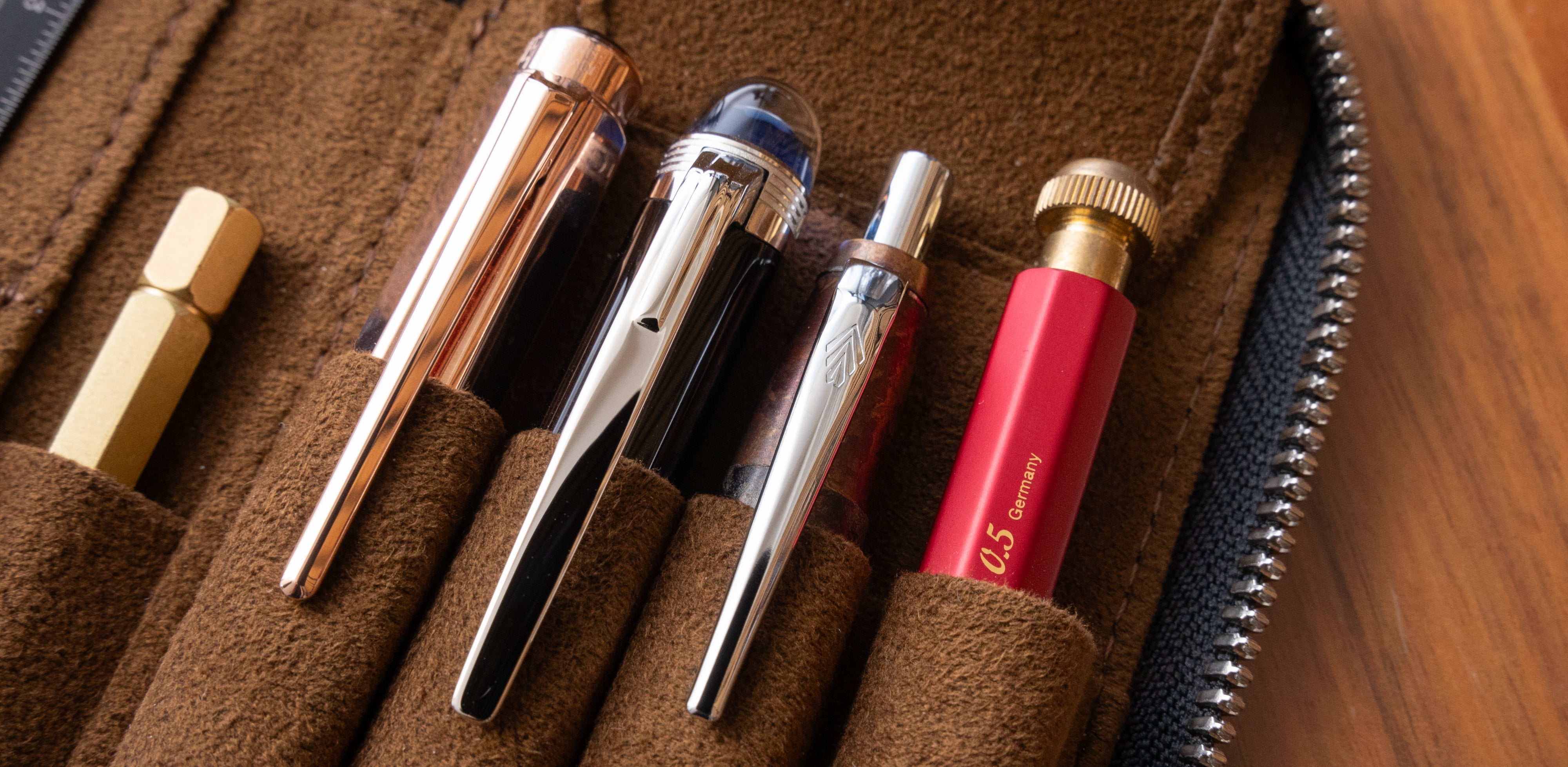 工房楔 ペンケース ペントレー コレクションケース 11本収納 ふた付き 工房楔 ペンケース ペントレー コレクションケース 11本収納 ふた付き