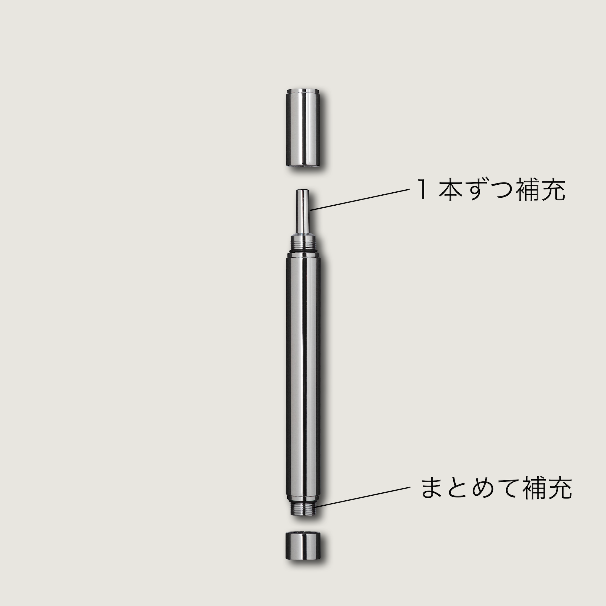 真鍮シャープ芯ケース DIJECT｜指を汚さずダイレクト給芯 / SEASAR