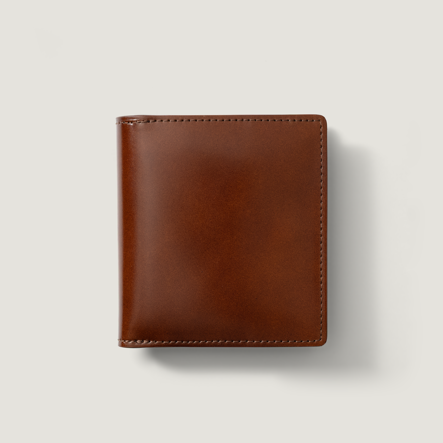 Integral 二つ折り財布 コードバン コーヒーブラウン